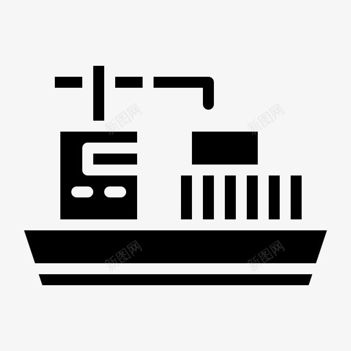 船集装箱物流图标svg_新图网 https://ixintu.com 物流 船 运输固体 集装箱