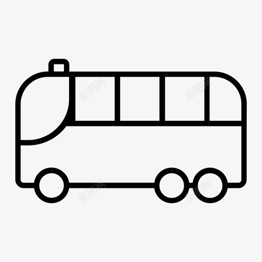 公共汽车交通工具车辆图标svg_新图网 https://ixintu.com 交通工具 公共汽车 车辆 运输工具