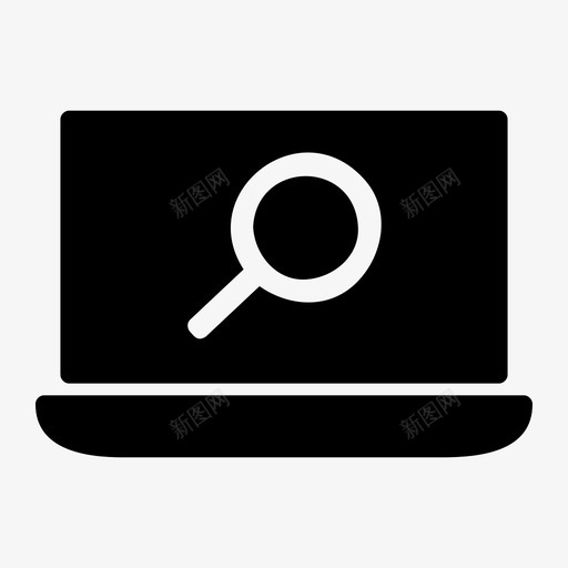 搜索浏览器查找图标svg_新图网 https://ixintu.com 技术计算机硬件 搜索 查找 浏览器