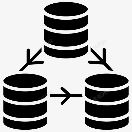 sqlserver数据库宿主数据库服务器图标svg_新图网 https://ixintu.com sqlserver 数据库宿主 数据库拓扑 数据库服务器 数据科学字形图标 网络系统