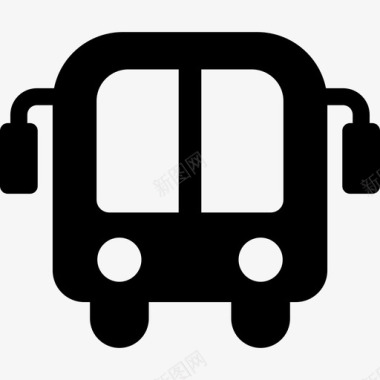 巴士交通冒险度假图标图标