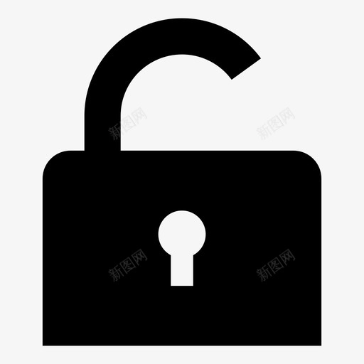 解锁挂锁私人图标svg_新图网 https://ixintu.com 安全 挂锁 私人 解锁