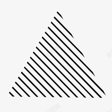 三角形条纹几何线条图标图标