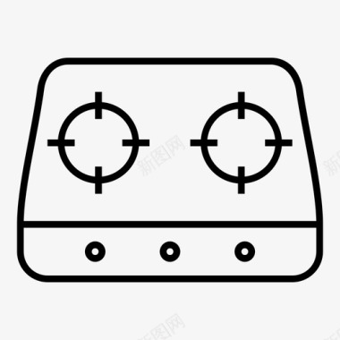 炉子炊具烹饪图标图标