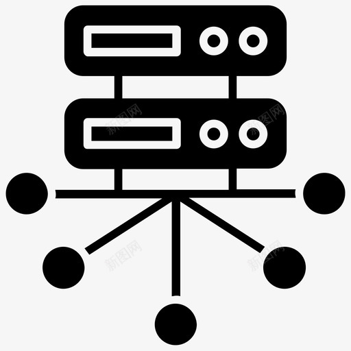 数据管理数据备份数据库服务器图标svg_新图网 https://ixintu.com 数据中心 数据备份 数据库服务器 数据管理 服务器机架 网络和通信字形图标