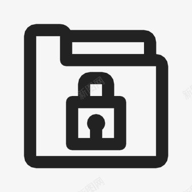 安全文件夹访问锁定图标图标