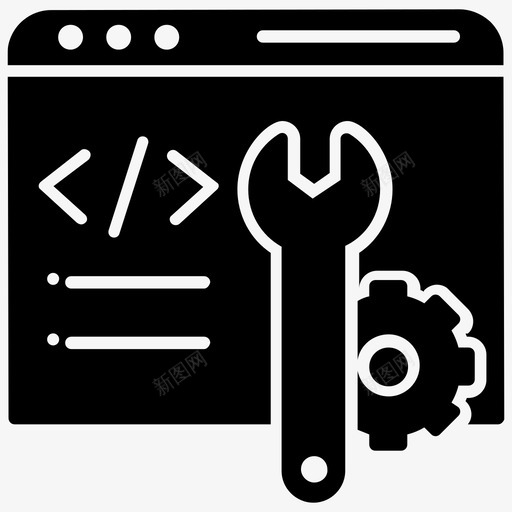代码优化代码修改编程语言图标svg_新图网 https://ixintu.com 代码优化 代码修改 搜索引擎优化 数据科学字形图标 编程语言 网页开发