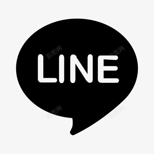 社交-linesvg_新图网 https://ixintu.com 社交-line