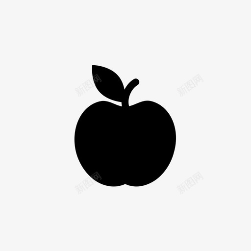 苹果水果有机图标svg_新图网 https://ixintu.com 有机 水果 科学 苹果 蔬菜