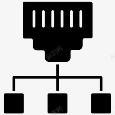 局域网计算机网络网络和通信字形图标图标