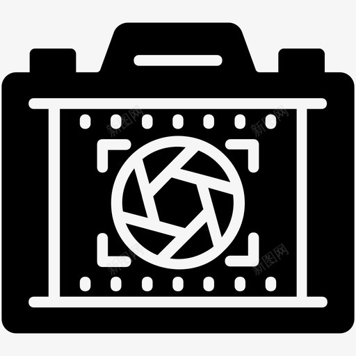相机光圈相机镜头光学镜头图标svg_新图网 https://ixintu.com 光学镜头 摄影物镜 相机光圈 相机镜头 视频制作字形图标