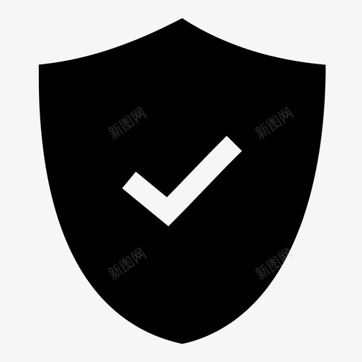 安全批准检查标记图标svg_新图网 https://ixintu.com 保护 安全 批准 检查标记 防护