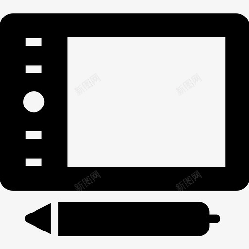 笔式书写板设备绘图图标svg_新图网 https://ixintu.com 图形 图形板 笔式书写板 绘图 设备