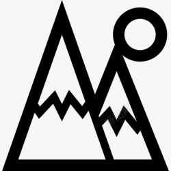 厚重的历史感山山水自然图标高清图片