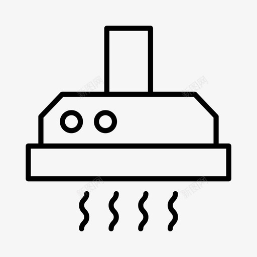 排气扇电器电子图标svg_新图网 https://ixintu.com 厨房 厨房风扇 排气扇 电器 电子