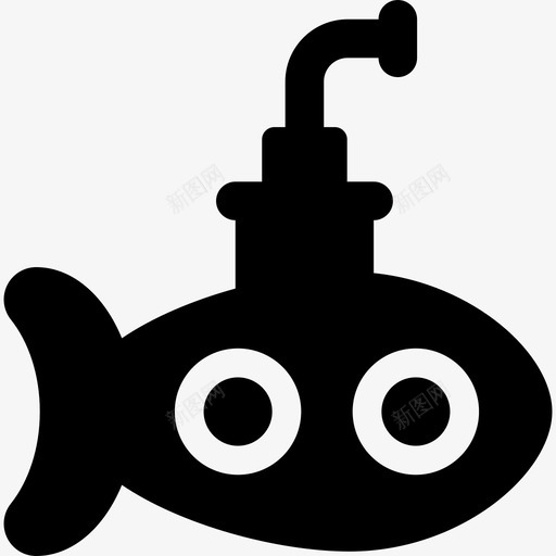 潜水艇运输探险度假图标svg_新图网 https://ixintu.com 探险度假 潜水艇 运输