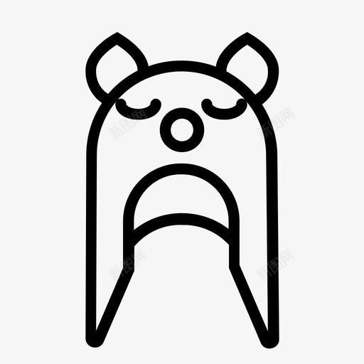 亲爱的针织的帽子图标svg_新图网 https://ixintu.com 亲爱的 孩子们 帽子 针织的