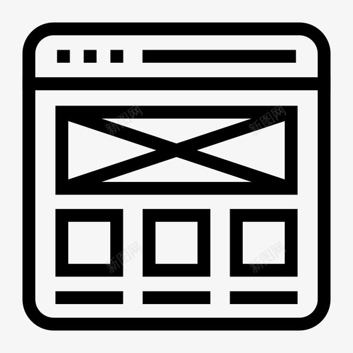 网页电子邮件收件箱图标svg_新图网 https://ixintu.com internet 收件箱 电子邮件 窗口 窗口和应用程序 网页