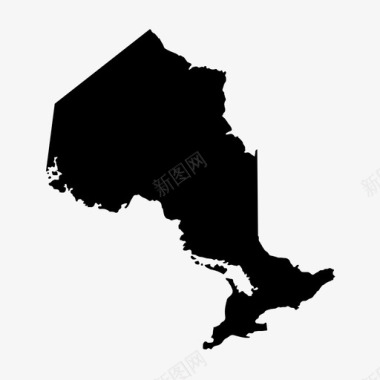 加拿大安大略省和地区图标图标