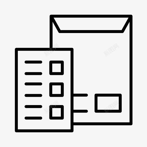 信封学术教育图标svg_新图网 https://ixintu.com 信封 学术 学校 报告 教育