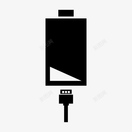 电池电池充电多媒体符号图标svg_新图网 https://ixintu.com 多媒体符号图标 电池 电池充电