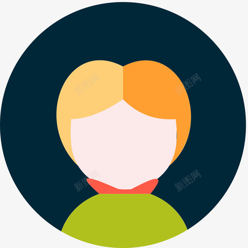 头像 男孩svg_新图网 https://ixintu.com 头像 男孩