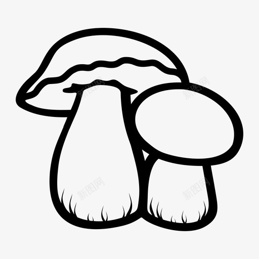 香菇可食用食品图标svg_新图网 https://ixintu.com 可食用 食品 香菇