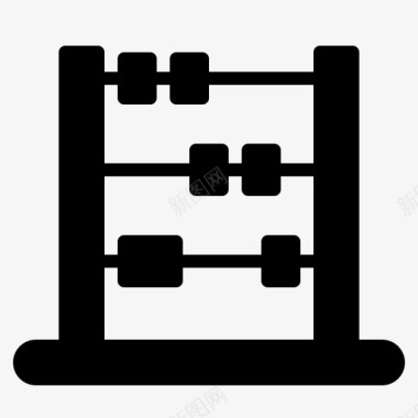 算盘商务数学图标图标