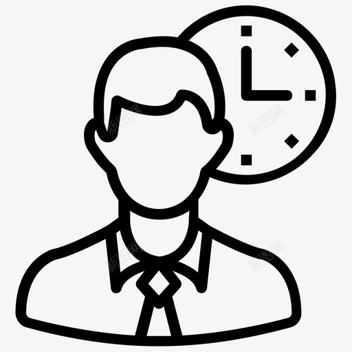 工作时间办公时间时间表图标svg_新图网 https://ixintu.com 人力资源行图标 办公时间 工作时间 时间表