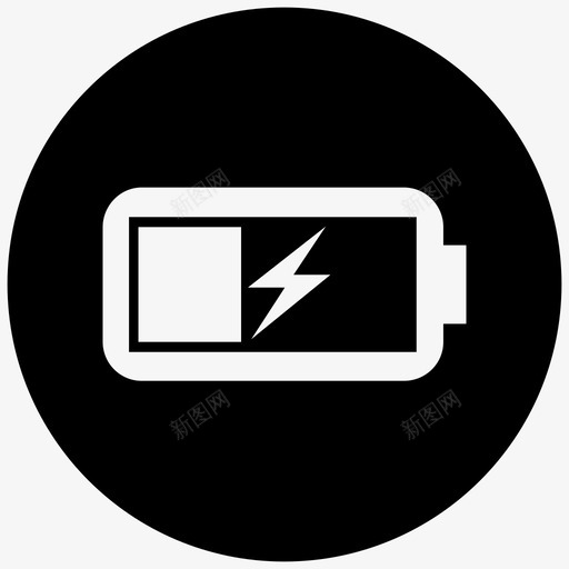 充电加电电池图标svg_新图网 https://ixintu.com 充电 加电 电池