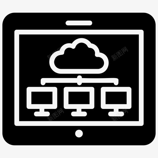 云数据库云计算数据中心图标svg_新图网 https://ixintu.com 云数据库 云计算 分布式云 分散云 数据中心 计算机和网络字形图标