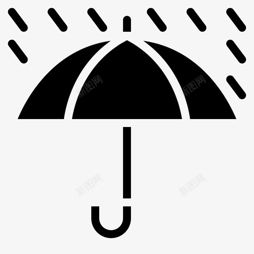 雨伞保护伞雨天图标svg_新图网 https://ixintu.com 保护伞 春暖花开 雨伞 雨天
