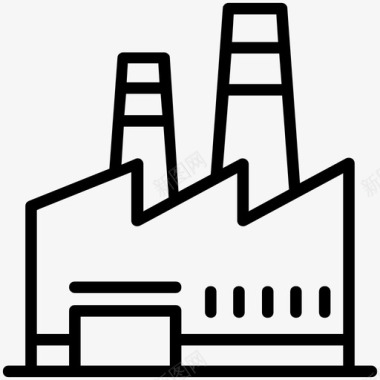 工厂企业工业图标图标