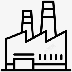 工厂产线图标工厂企业工业图标高清图片
