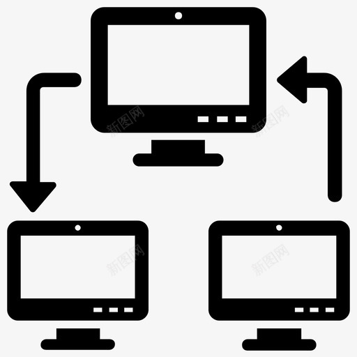 计算服务器客户端服务器计算机网络图标svg_新图网 https://ixintu.com 共享网络 客户端服务器 数字营销字形图标 服务器托管 计算服务器 计算机网络