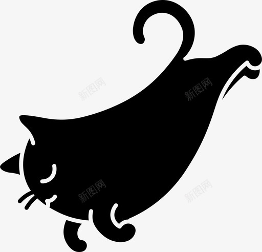 困倦的猫猫喵喵图标svg_新图网 https://ixintu.com 喵喵 困倦的猫 宠物 猫 猫的力量