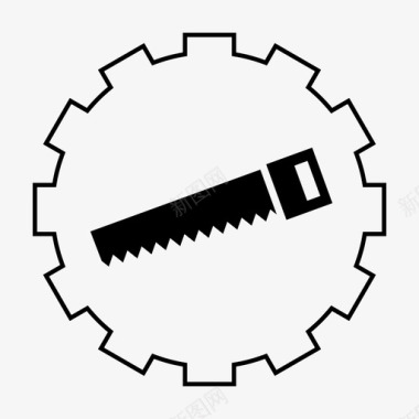 锯工具建筑图标图标
