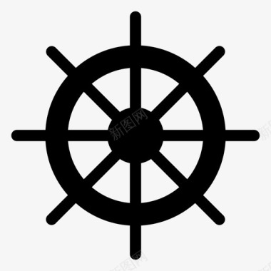 轮船航海图标图标