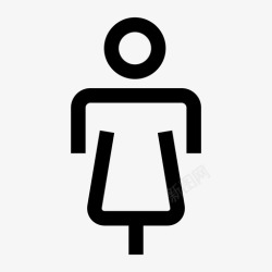 身材扁平女人身材扁平图标高清图片