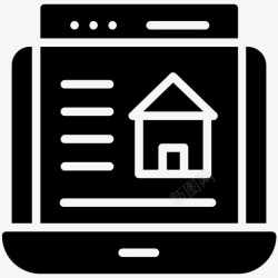 房产抵押贷款家庭网站房地产营销房地产网站图标高清图片