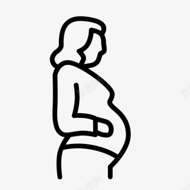 产前分娩生育图标图标
