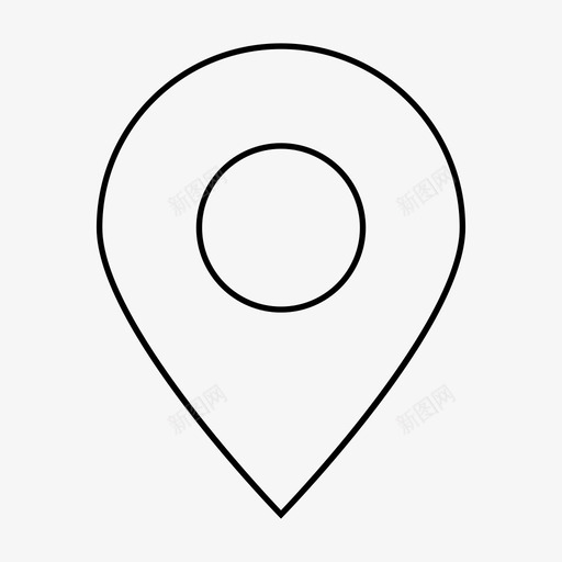 位置地图针点图标svg_新图网 https://ixintu.com 位置 地图针 点 站 网络和用户界面