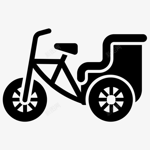 单车客运运输车辆图标svg_新图网 https://ixintu.com 单车 客运 运输字形图标 运输车辆