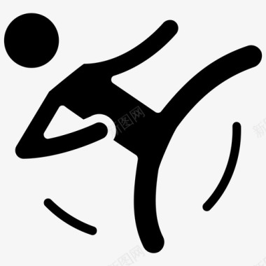 空手道武术奥运会比赛图标图标
