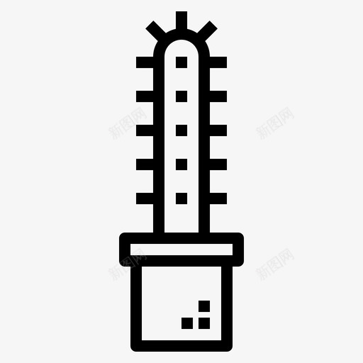 仙人掌自然仙人掌树图标svg_新图网 https://ixintu.com 仙人掌 仙人掌树 自然