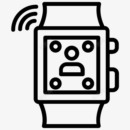 智能手表安卓智能手表可穿戴设备图标svg_新图网 https://ixintu.com 人工智能线图标 可穿戴技术 可穿戴设备 安卓智能手表 智能手表 腕表