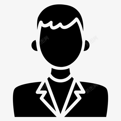 男性化身商人个人图标svg_新图网 https://ixintu.com 个人 商人 套装 用户 男性化身