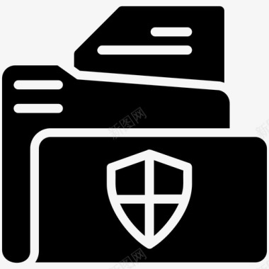 安全文档数据隐私数据保护图标图标