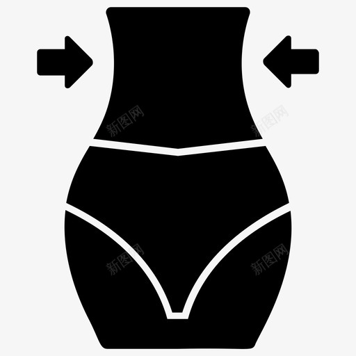 修身女性健身健身房健身图标svg_新图网 https://ixintu.com 修身 健身房健身 女性健身 女性身材 按摩和spa字形图标