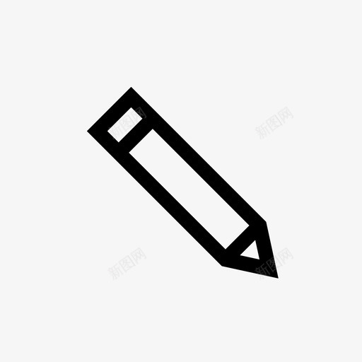 铅笔更改绘制图标svg_新图网 https://ixintu.com 书写 更改 线条 绘制 编辑 铅笔